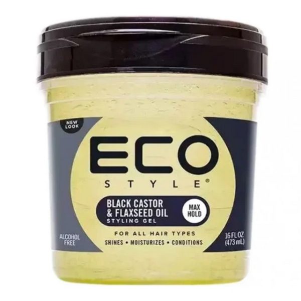 Eco Style Gel Coiffant A L’huile De Ricin Noire 473ml