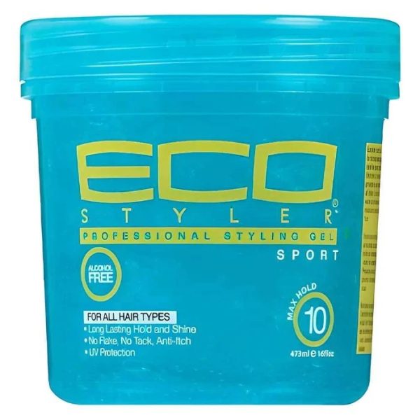 Eco Style Gel Coiffant Sport Bleu Tenue Extrême 473ml