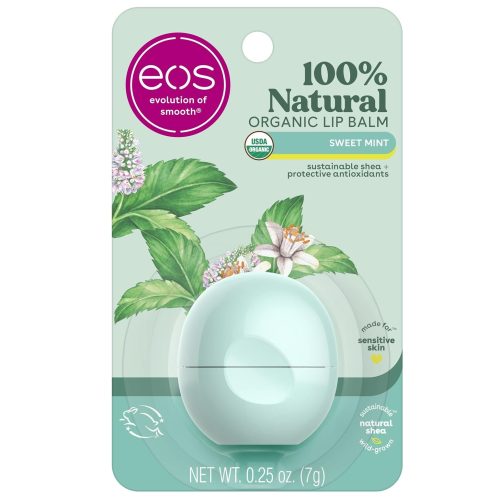 EOS Baume à Lèvres Sphère Menthe Douce Biologique Onctueux 7 g