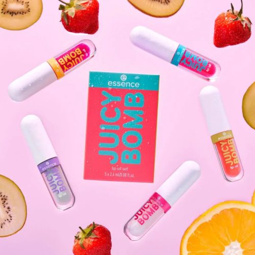 Essence Cosmetics Juicy Bomb Coffret d'Huiles pour les Lèvres 5X2.4ml