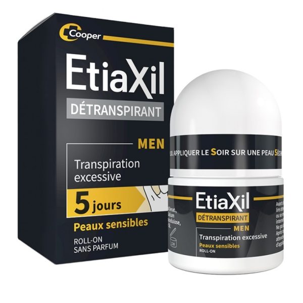 Etiaxil Men Détranspirant Peaux Sensibles Roll On 15 ml