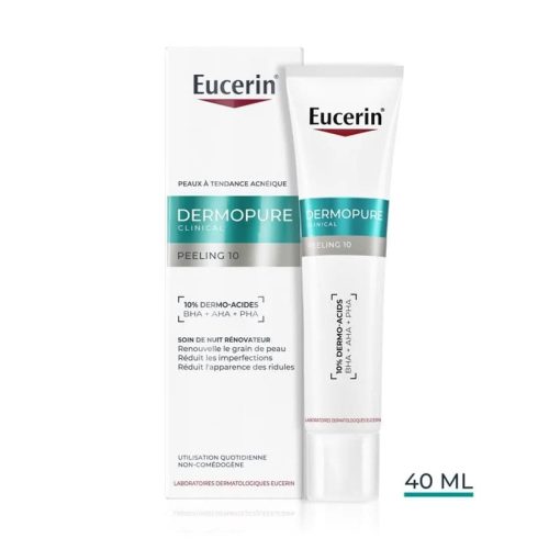 Eucerin Dermopure Clinical Peeling 10 Soin De Nuit Rénovateur Peaux à Imperfections 40ml