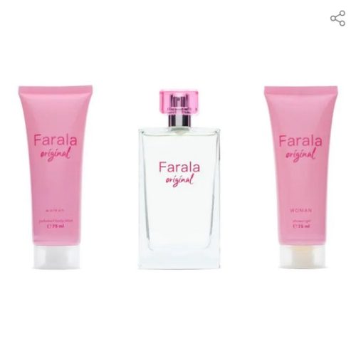 farala-coffret-original-woman-eau-de-toilette-coffrets-de-parfum-pour-femme-dakar-universcosmetix Farala Coffret Original Woman Eau de toilette 75 ml + Gel douche 75 ml + Lotion pour le corps 75 ml