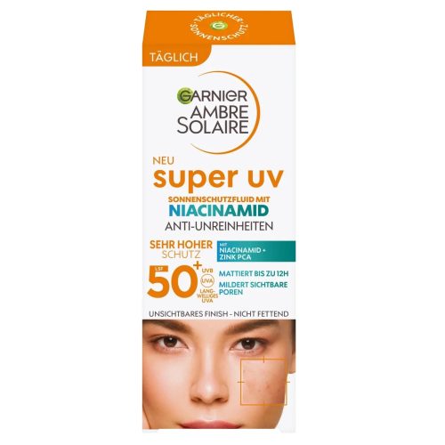 garnier-ambre-solaire-niacinamid-dakar-universcosmetix-1 Garnier Fluide Solaire Spf50 Anti Imperfections Super UV 40 ml