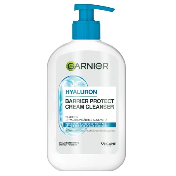 Garnier Crème Nettoyante Protectrice à l'Acide Hyaluronique 250 ml