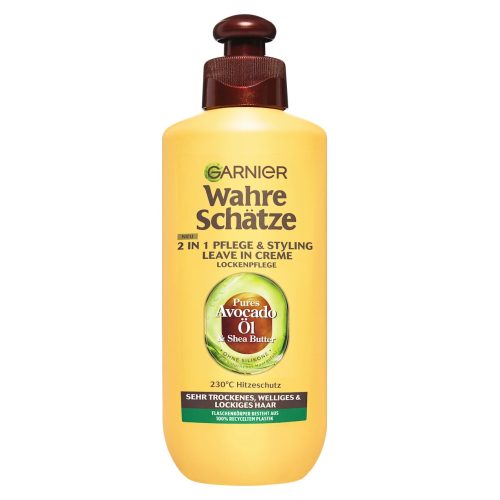 Garnier Crème Nutrition Cheveux Très Secs Avocat Karité Sans Rinçage Ultra Doux 200 ml