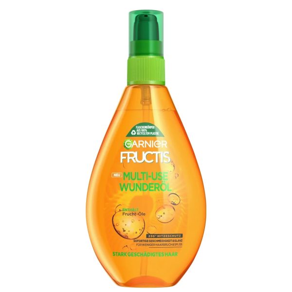 Garnier FRUCTIS Spray Huile Miracle Protection Thermique Cheveux très Abîmés 150 ml