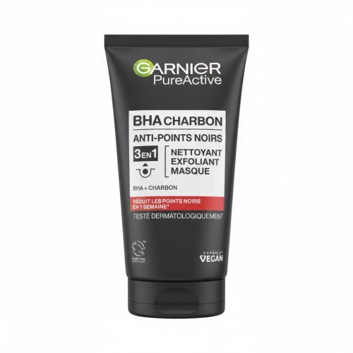 Garnier Pure Active Nettoyant 3 en 1 au charbon Anti Points Noirs Incrustés 150ml