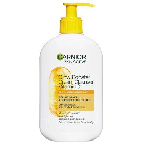 garnier-skin-active-reinigungsgel-glow-booster-vitamin-c-dakar-universcosmetix-1 Garnier Skin Active Vitamin C Crème Nettoyant Illuminateur Visage 250 ml