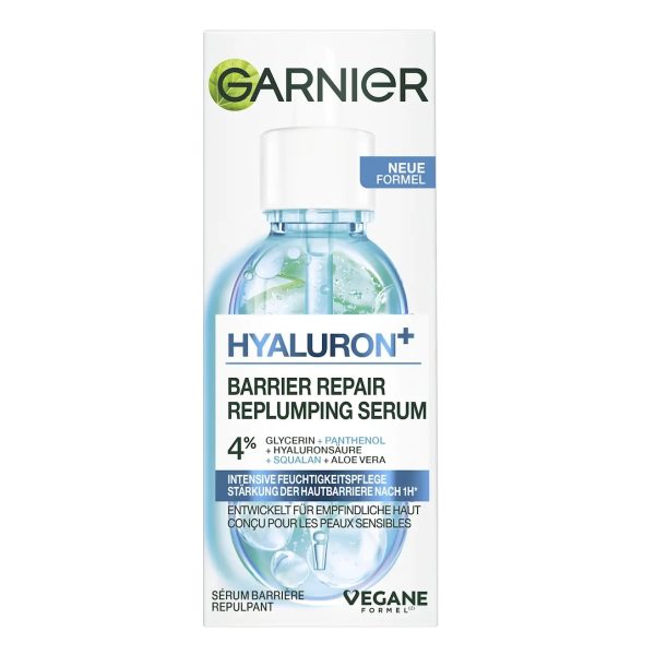 Garnier Skin Active Sérum Hydratant à la Glycérine Acide Hyaluronique Et Aloe Vera 30 ml