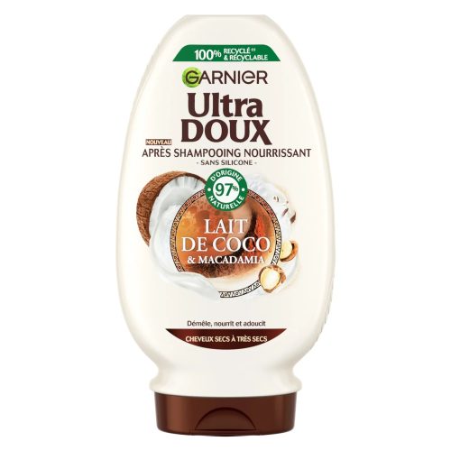garnier-ultra-doux-apres-shampooing-nourrissant-lait-coco-dakar-universcosmetix Garnier Ultra Doux Après Shampooing Nourrissant Lait de Coco et Macadamia 250 ml
