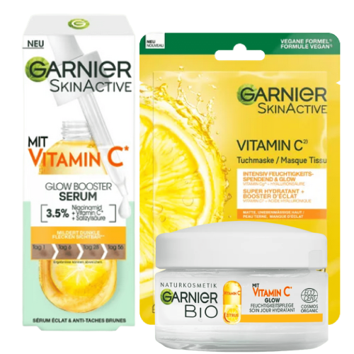 garnier-vitamine-c Garnier Coffret de Soin Glow à la Vitamine C : Éclat du Visage – Unifiant – Anti Tache
