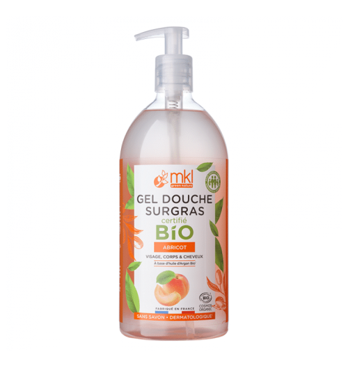 MKL Gel douche certifié BIO Abricot 1L
