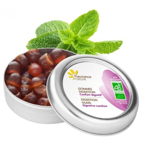 Fleurance Nature Gommes digestion Bio Complément alimentaire. Boîte de 30g