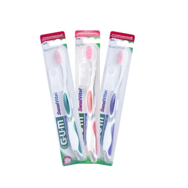 GUM Brosse à Dents SensiVital 509 Ultra Souple Dents Sensibles 1 pièce