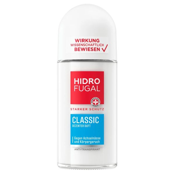 Hidrofugal Déodorant Roll On Anti Transpirant Hydrofuge Classique 50ml