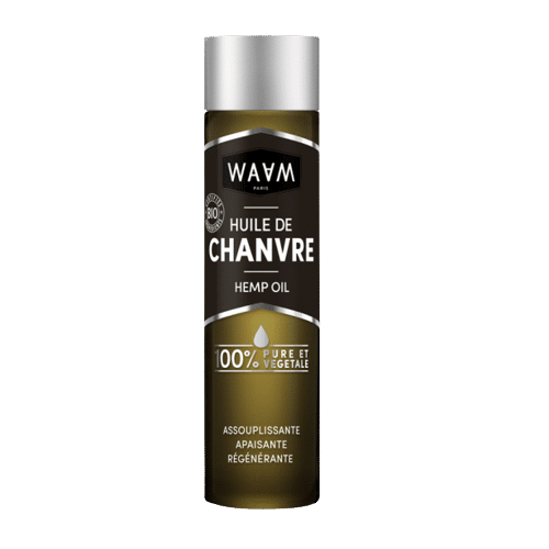 Waam Huile de Chanvre Bio Régénérante Apaisante Nourrissante Peaux sèches peaux matures cheveux secs et ternes 75 ml
