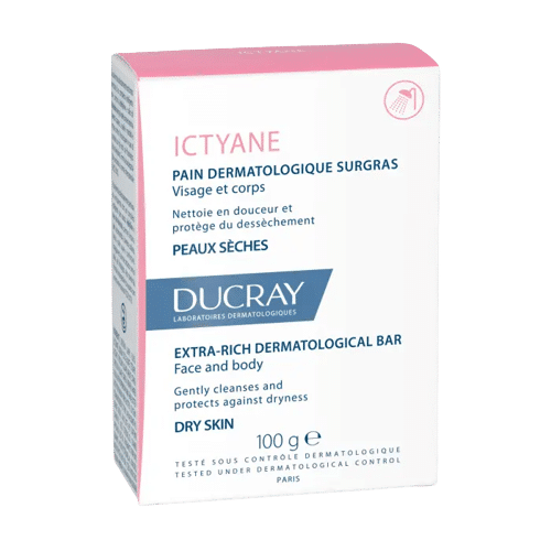 ictyane-savon Ducray Ictyane Savon Dermatologique Surgras Visage et Corps 100 g
