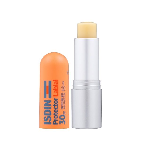 Isdin Protector Labial Stick Baume Lèvres Spf30 au Beurre de Karité et au Panthénol 4g