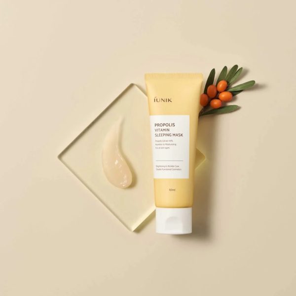 IUnik Propolis Vitamin Masque de Nuit Rajeunissant et Éclaircissant 60 ml