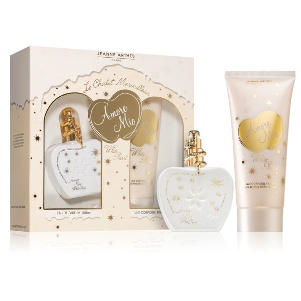 Jeanne Arthes Amore Mio White Pearl coffret cadeau pour femme EDP 100ml+BL 200ml