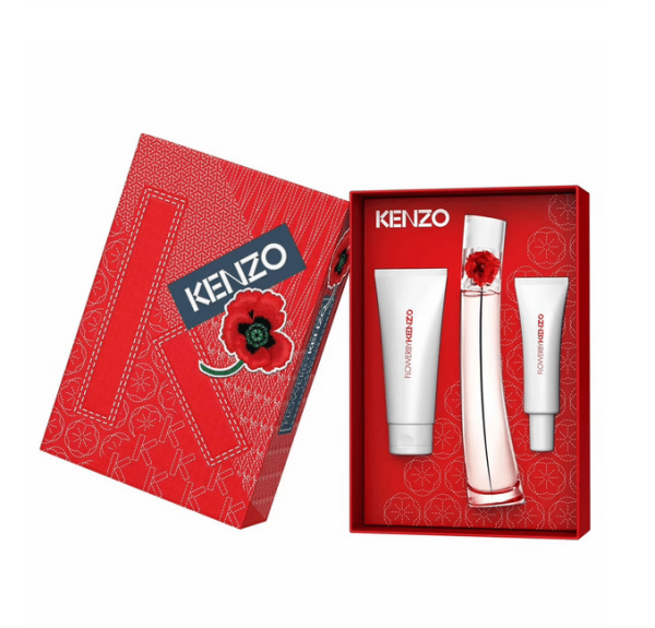 Kenzo Coffret Flower By Kenzo Poppy Bouquet Eau de Parfum 50ml Plus BL 75ml Et Crème Mains 20ml