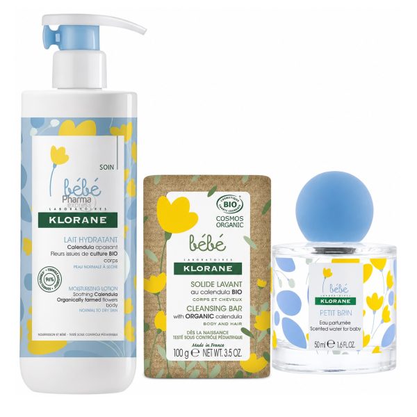 KLORANE Ma Première Gamme Bébé Lait 750ml + Savon + Parfum