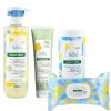 Klorane Gamme Nettoyage Parfait pour Bébé GEL DOUCHE + CREME CHANGE + POUDRE + LINGETTES