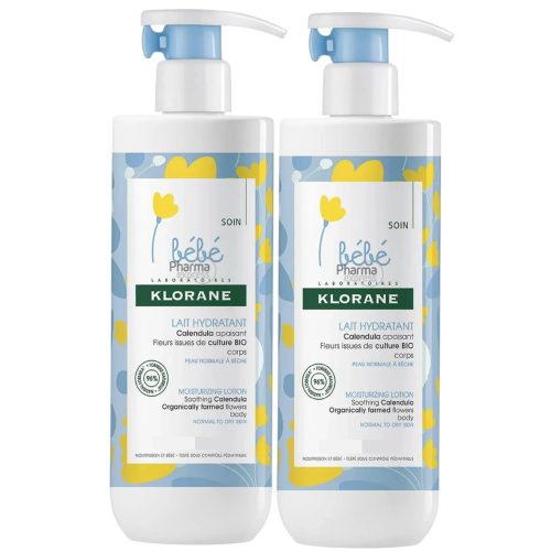 Klorane Bébé Duo Lait Hydratant 2x750ml