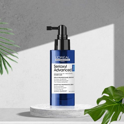 L'Oréal Serioxyl Denser Hair Sérum Traitement Activateur de Densité 90 ml : Traitement des Alopecie – Activateur de pousse – Redensitifiant – reparateur