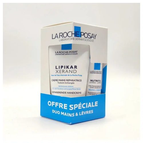 La Roche-Posay Lipikar Xerand Crème Mains 50 ml + Nutritic Lèvres 4.7 ml Offre Spéciale
