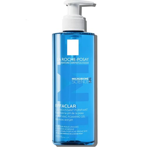 La Roche-Posay EFFACLAR Gel Moussant Nettoyant Visage Anti Boutons Anti Points Noirs 400ml