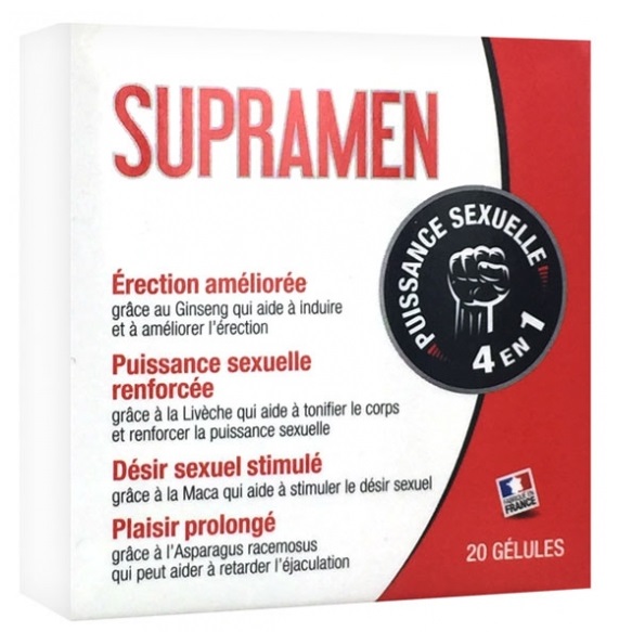 Labophyto Supramen Stimulant Sexuel Rapide Performance et Endurance Complément Alimentaire 20 Gélules