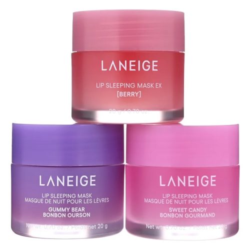 Laneige Trio de Masques de Nuit pour les Lèvres Baies, Bonbon et Ourson Gélifié 3x20g