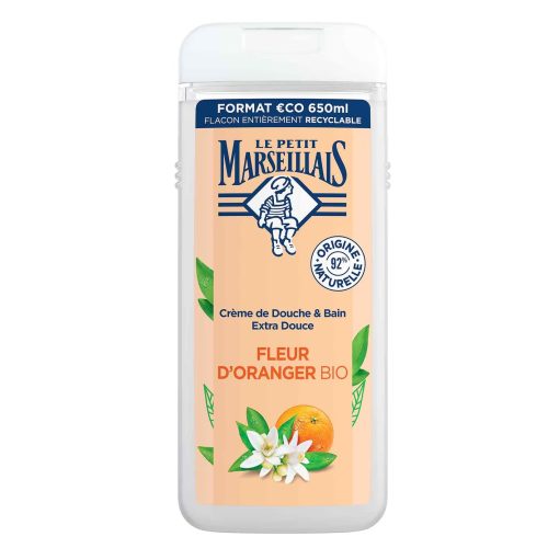 Le Petit Marseillais Crème de Douche Extra Douce Fleur d’Oranger BIO 650 ml