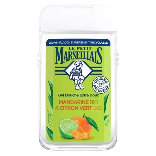 Le Petit Marseillais Gel Douche Extra Doux Mandarine et Citron Vert Bio 250 ml