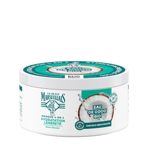 Le Petit Marseillais Masque 4 en 1 Hydratation Légèreté Eau de Coco BIO 300 ml