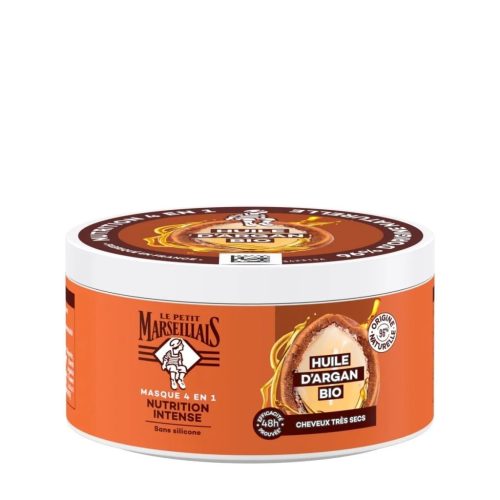 Le Petit Marseillais Masque 4 en 1 Nutrition Intense Huile d’Argan BIO 300 ml