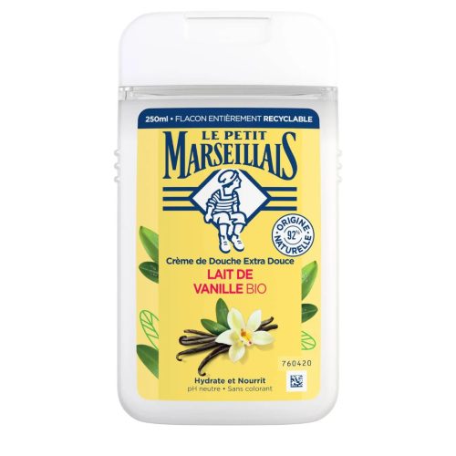 Le Petit Marseillais Crème de Douche Extra Douce Lait de Vanille Bio 250 ml