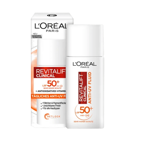 L’Oréal Crème Visage Revitalift Clinical Fluide Anti UV SPF 50+ 50 ml