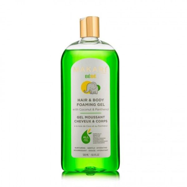 Makari Bébé Gel Moussant Cheveux et Corps 500 ml