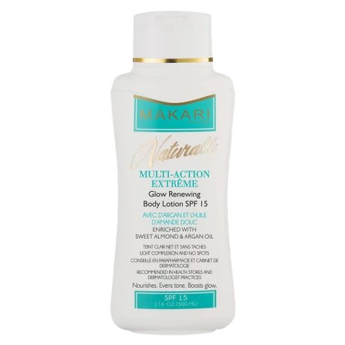 Makari Naturalle Lait Corporel Éclaircissant Multi-Action Enrichi aux Huiles d’Argan et d'Amande 500 ml