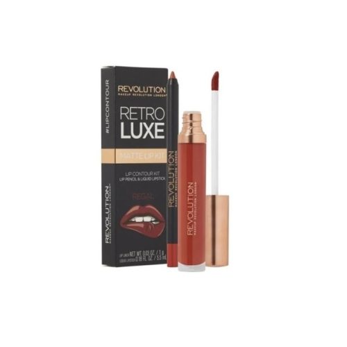 makeup-revolution-coffret-maquillage-pour-levres-dakar-universcosmetix MakeUp Revolution Coffret Maquillage pour Lèvres Retro Luxe Matte Kit Regal lip