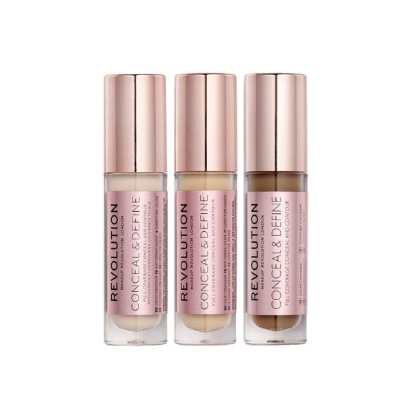 Makeup Revolution Conceal and Define Correcteur Liquide Visage et Contour Yeux 4 g