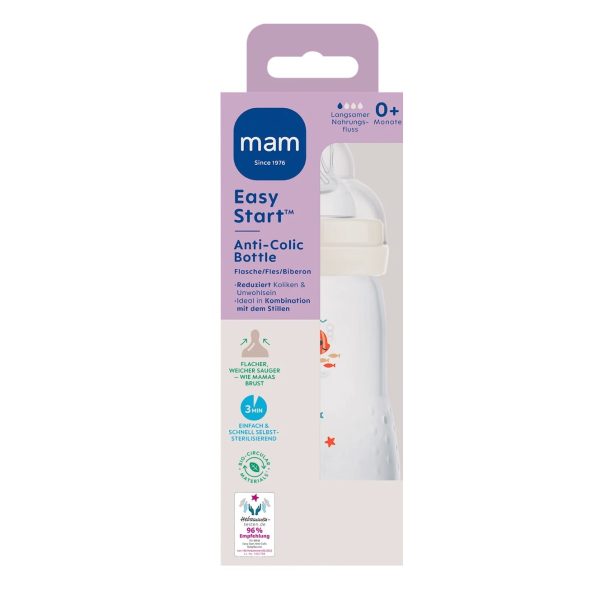 Mam Biberon Easy Start Anti Coliques Beige 260 ml