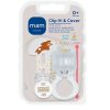 Mam Lot de 2 Sangles à Tétine Clip It & Cover Longueur Réglable Lavable