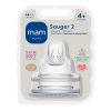 Mam Tétines en Silicone Taille 2 à partir de 4 mois lot de 2