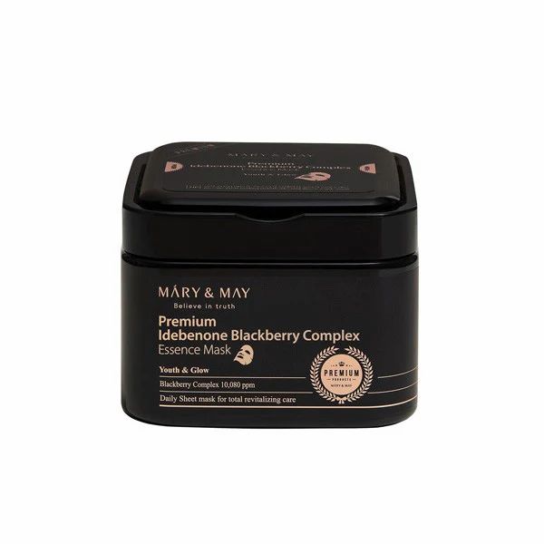 Mary and May Masque Peel-Off Ampoule Premium à Base d'Idébénone et de Mûre 20 pièces