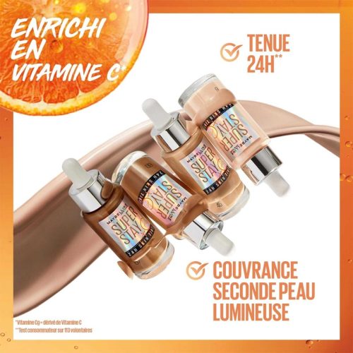 Maybelline Sérum Fond de Teint Super Stay Skin Tint + Vitamin C 24H 30ml