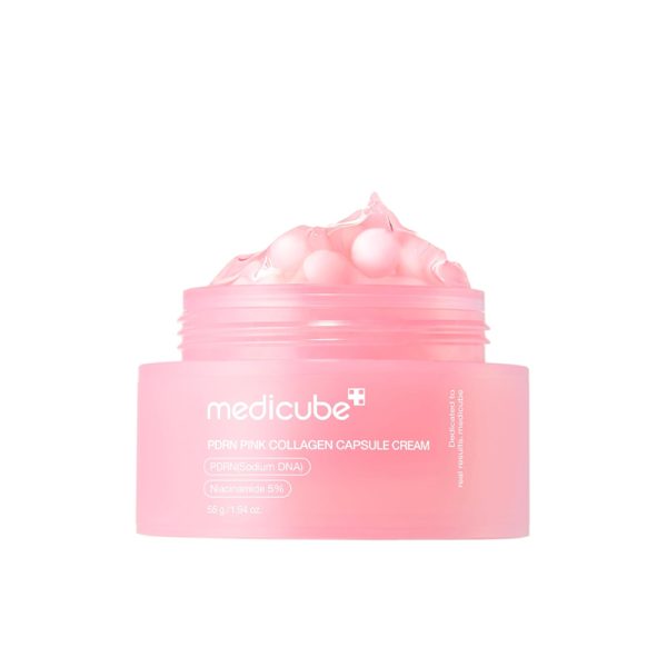 Medicube PDRN Pink Collagène Capsule Crème Éclat Effet Glass Skin 55 ml